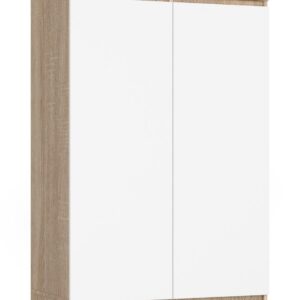 Ak furniture Šatní skříň s nástavcem Star 90 cm dub sonoma/bílá
