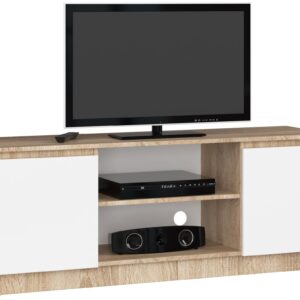 Ak furniture TV stolek Beron 140 cm sonoma/bílý