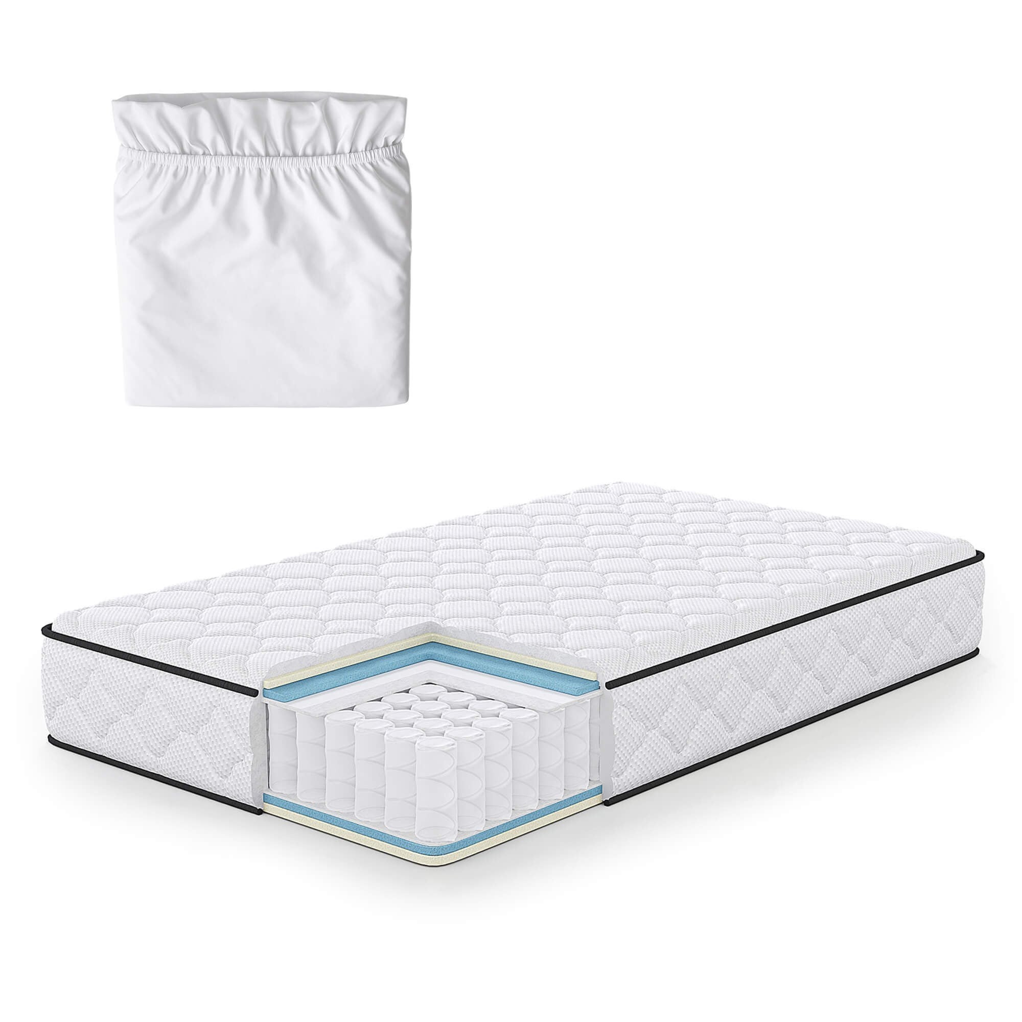 Ak furniture Taštičková matrace Evan s chráničem 120x200 - Obrázek 2