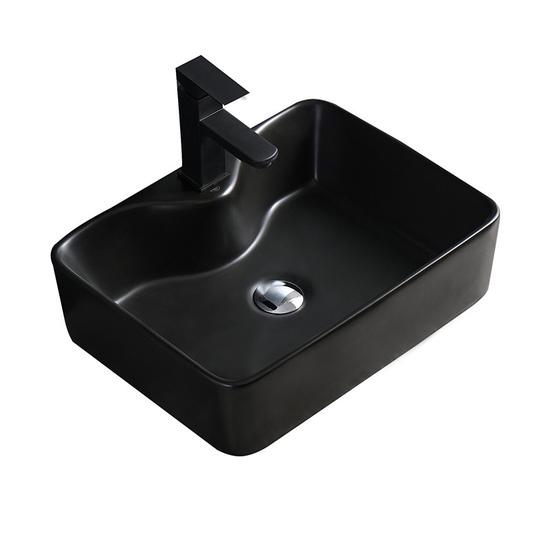 BPS-koupelny Keramické umyvadlo na desku HYD-EE-WH-480 48x37 cm