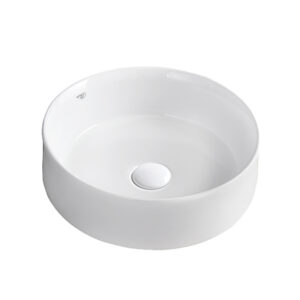 BPS-koupelny Keramické umyvadlo na desku HYD-LA-WH-360 ø36 cm