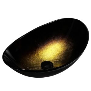 BPS-koupelny Keramické umyvadlo na desku HYD-LI-GL-BL-530 54x37 cm