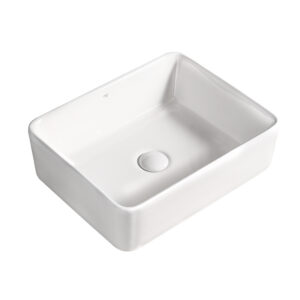 BPS-koupelny Keramické umyvadlo na desku HYD-LO-WH-410 41x31 cm