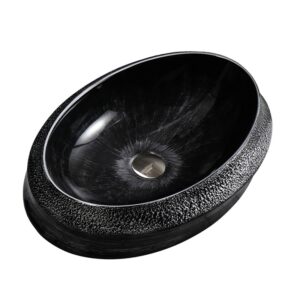 BPS-koupelny Keramické umyvadlo na desku HYD-SR-BL-SV-600 60x40 cm