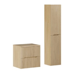 Comad Koupelnová sestava Nordic s deskou a skříňkami 60 cm dub cremona