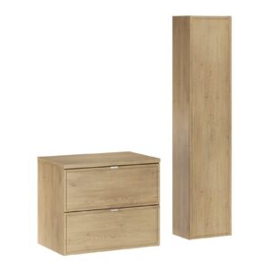 Comad Koupelnová sestava Terra s deskou a skříňkami 60 cm dub cremona