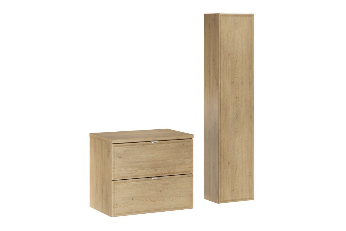Comad Koupelnová sestava Terra s deskou a skříňkami 60 cm dub cremona