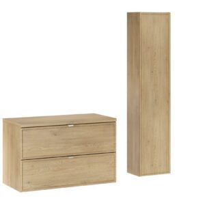 Comad Koupelnová sestava Terra s deskou a skříňkami 80 cm dub cremona