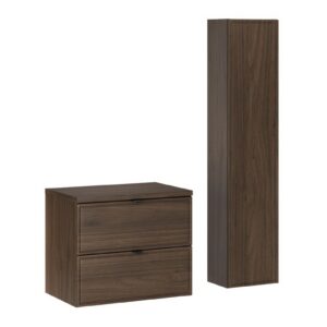 Comad Koupelnová sestava Villa s deskou a skříňkami 60 cm ořech
