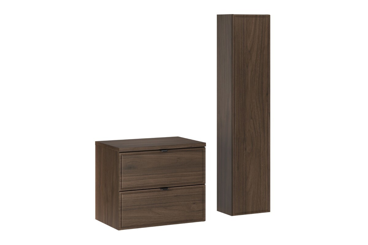 Comad Koupelnová sestava Villa s deskou a skříňkami 60 cm ořech