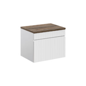 Comad Koupelnová skříňka pod deskové umyvadlo Iconic White 60 bílá/dub santa fe