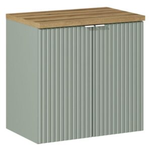 Comad Koupelnová skříňka pod deskové umyvadlo Line Reed Green 60 rákosově zelená/dub coast evoke
