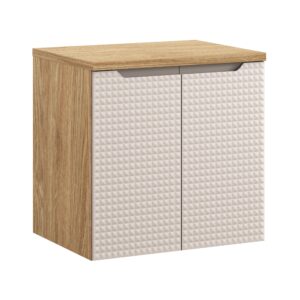 Comad Koupelnová skříňka pod deskové umyvadlo Luxor Beige 60 béžová/dub olejovaný