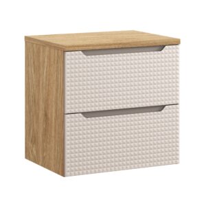 Comad Koupelnová skříňka pod deskové umyvadlo Luxor Beige 60 béžová/dub olejovaný