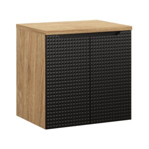 Comad Koupelnová skříňka pod deskové umyvadlo Luxor Black 60 černá/dub olejovaný