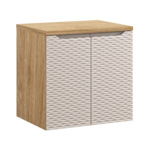 Comad Koupelnová skříňka pod deskové umyvadlo Ocean Beige 60 béžová/dub olejovaný