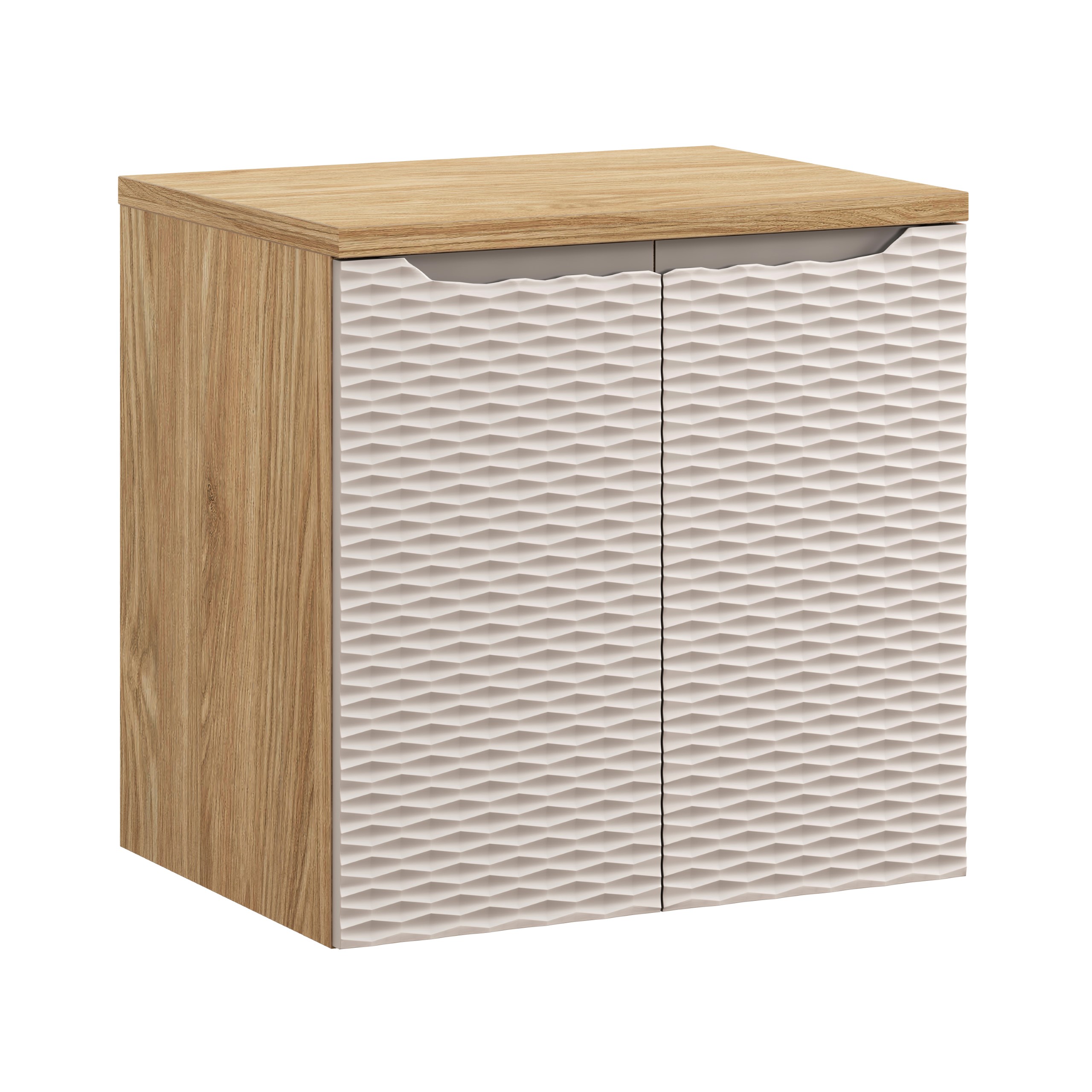 Comad Koupelnová skříňka pod deskové umyvadlo Ocean Beige 60 béžová/dub olejovaný