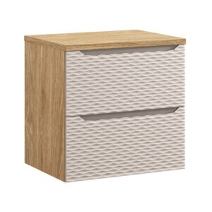 Comad Koupelnová skříňka pod deskové umyvadlo Ocean Beige 60 béžová/dub olejovaný