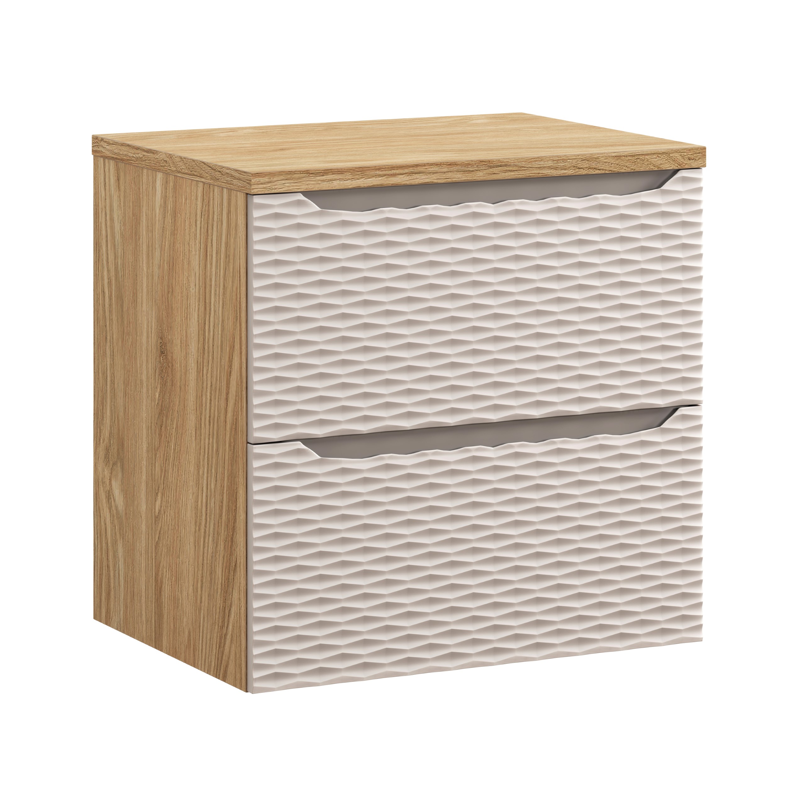 Comad Koupelnová skříňka pod deskové umyvadlo Ocean Beige 60 béžová/dub olejovaný