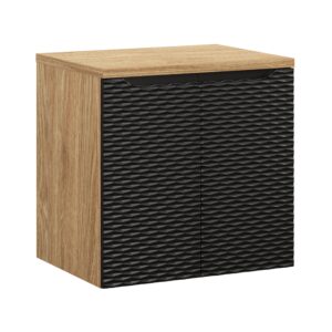 Comad Koupelnová skříňka pod deskové umyvadlo Ocean Black 60 černá/dub olejovaný
