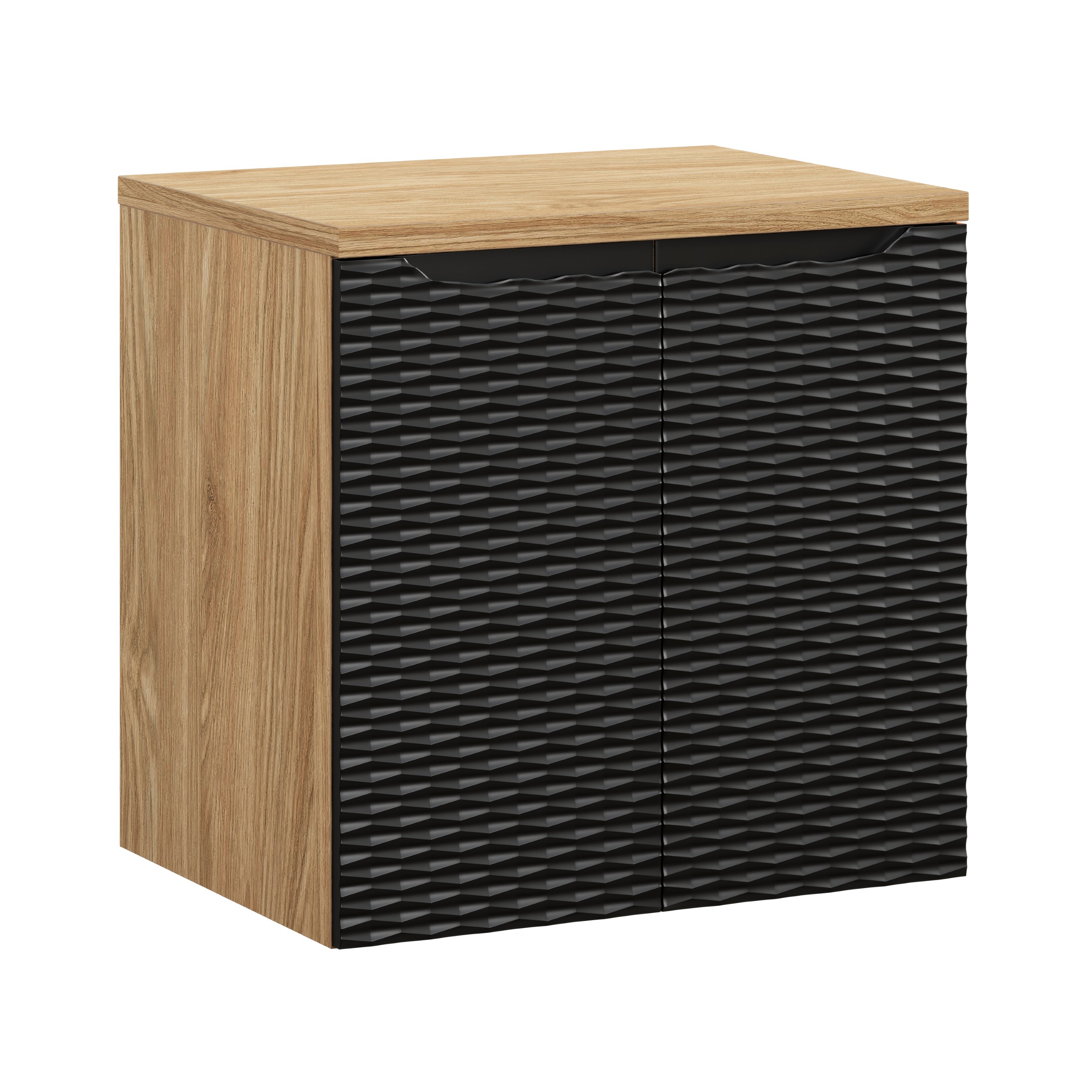Comad Koupelnová skříňka pod deskové umyvadlo Ocean Black 60 černá/dub olejovaný