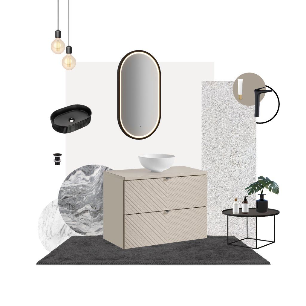 Comad Koupelnová skříňka pod deskové umyvadlo Viva Cashmere 60 kašmír - Obrázek 2