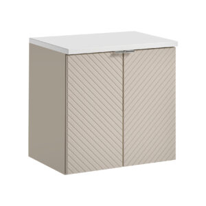 Comad Koupelnová skříňka pod deskové umyvadlo Viva Cashmere 60 kašmír/bílá