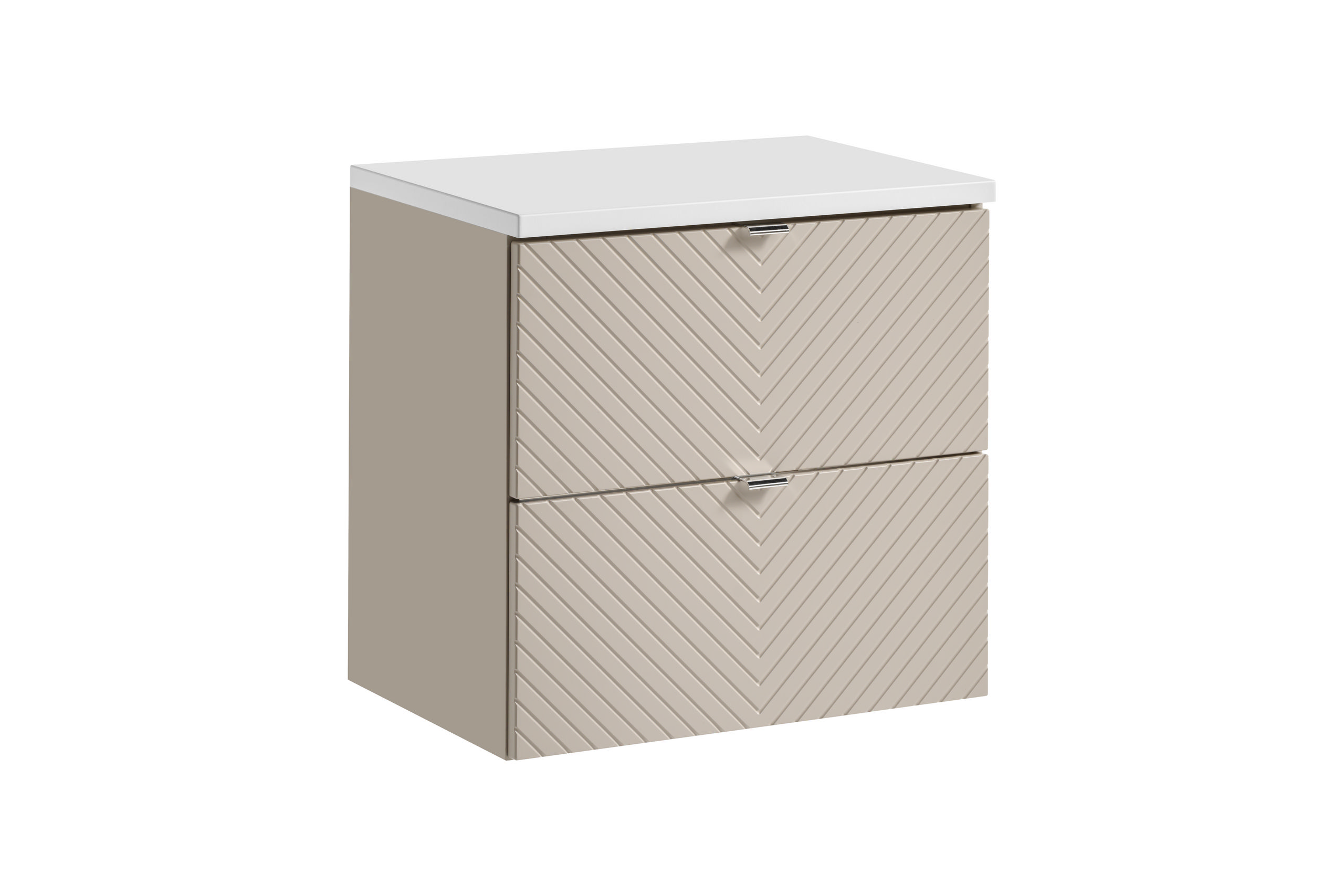 Comad Koupelnová skříňka pod deskové umyvadlo Viva Cashmere 60 kašmír/bílá