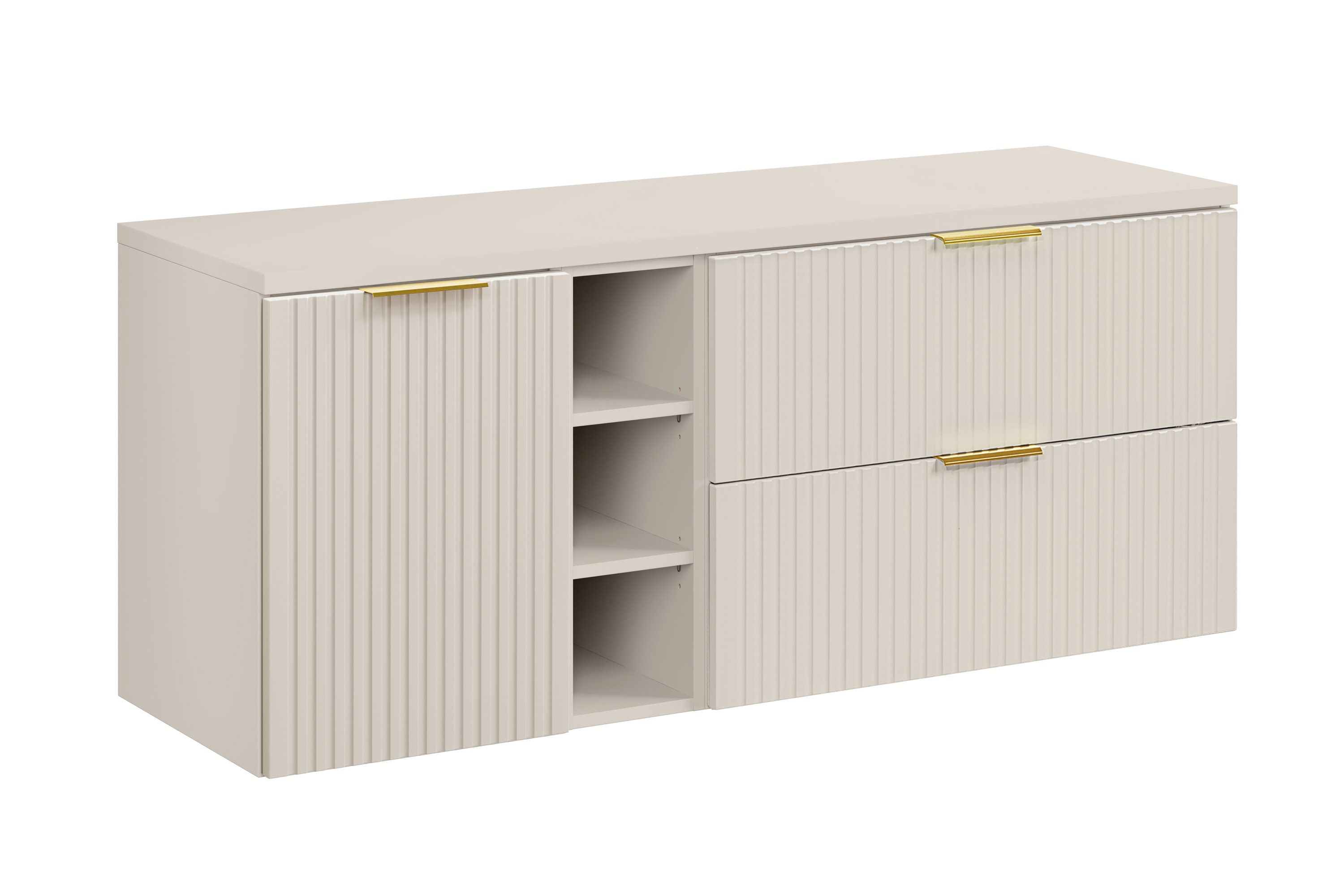 Comad Koupelnová skříňka pod deskové umyvadlo set Adel Cashmere 140 kašmír
