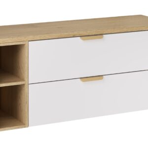 Comad Koupelnová skříňka pod deskové umyvadlo set Aster White 120 bílá/dub cremona