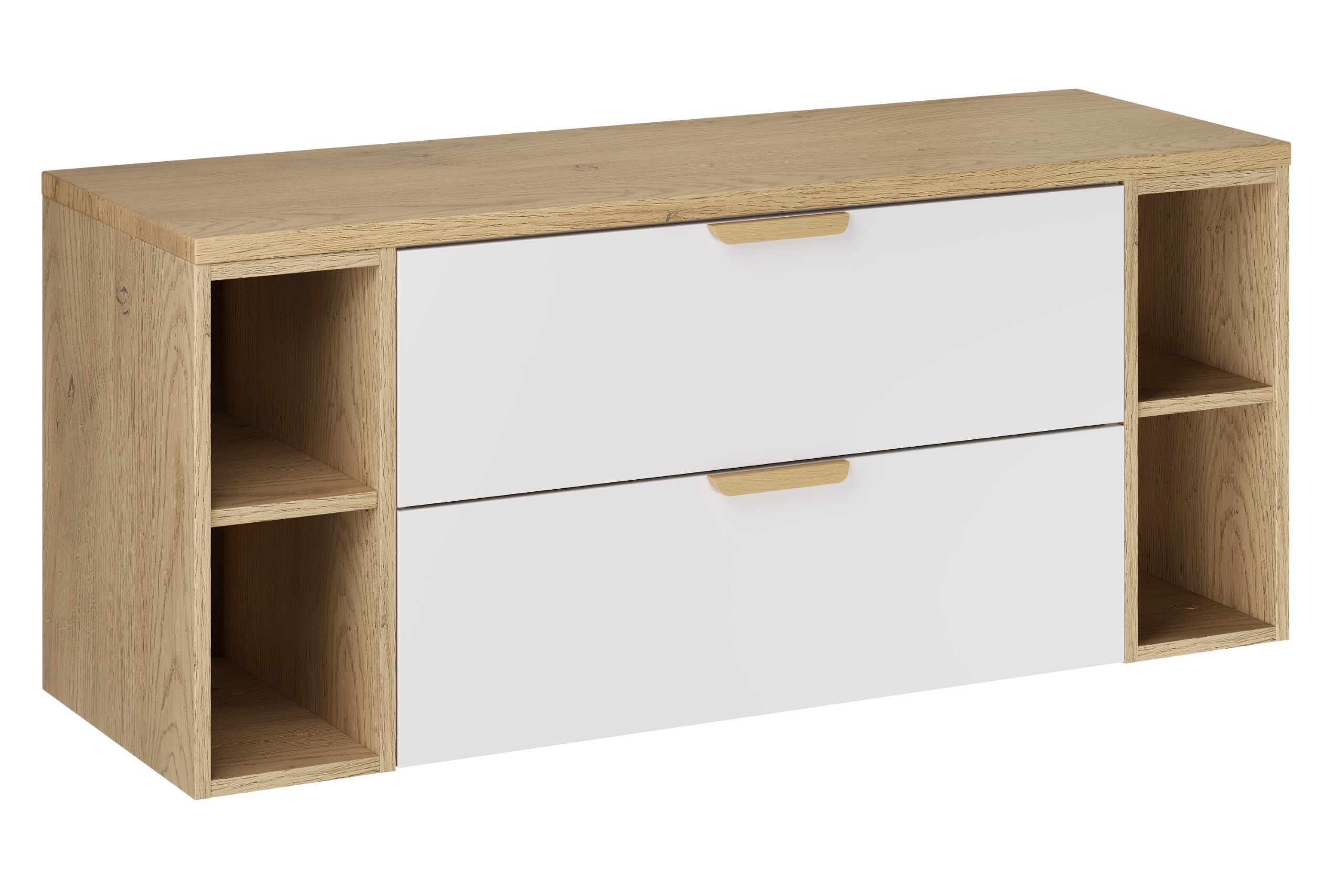 Comad Koupelnová skříňka pod deskové umyvadlo set Aster White 120 bílá/dub cremona