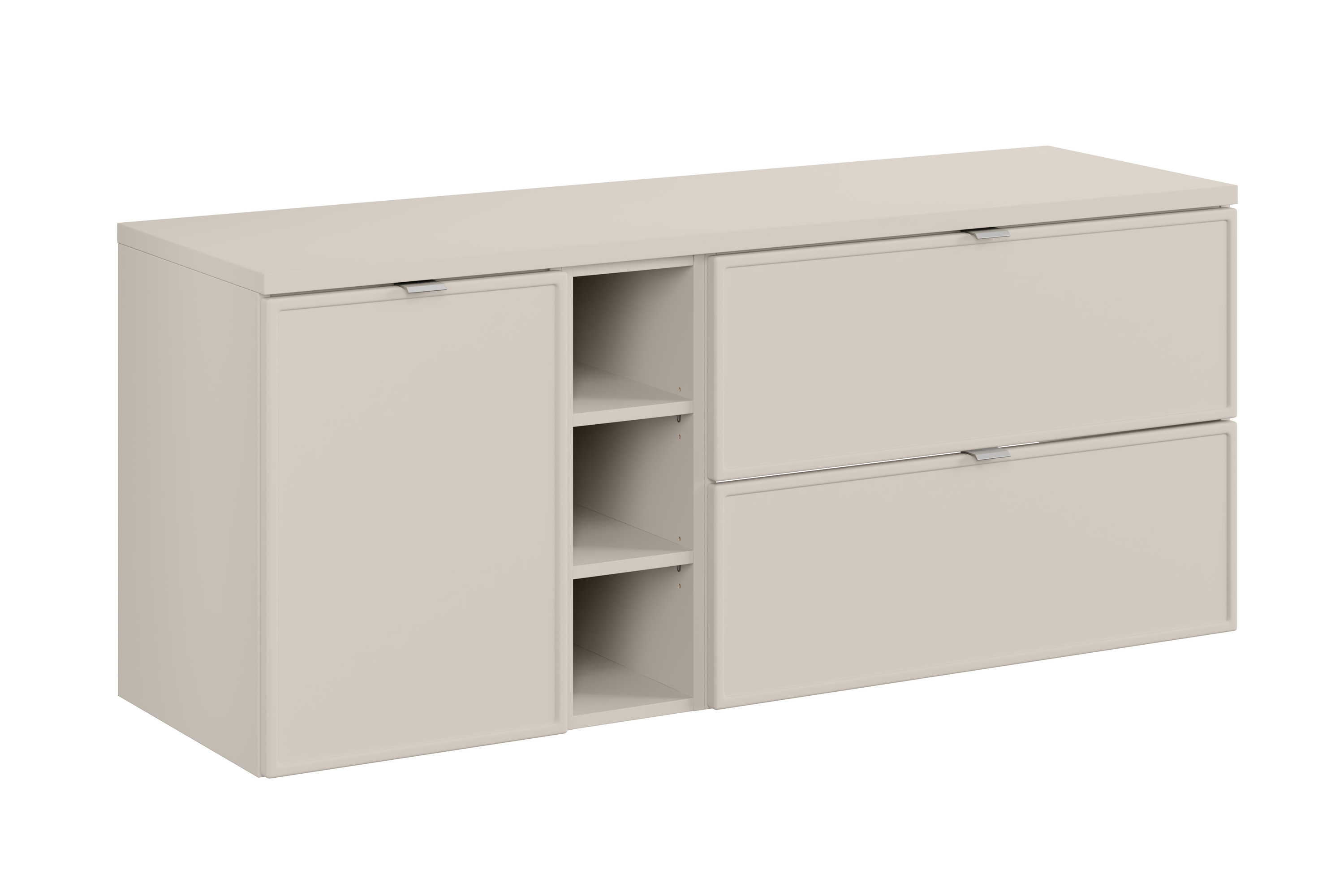 Comad Koupelnová skříňka pod deskové umyvadlo set Bella Cashmere 140 cm kašmír