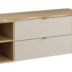 Comad Koupelnová skříňka pod deskové umyvadlo set Dalia Cashmere 120 kašmír/dub cremona