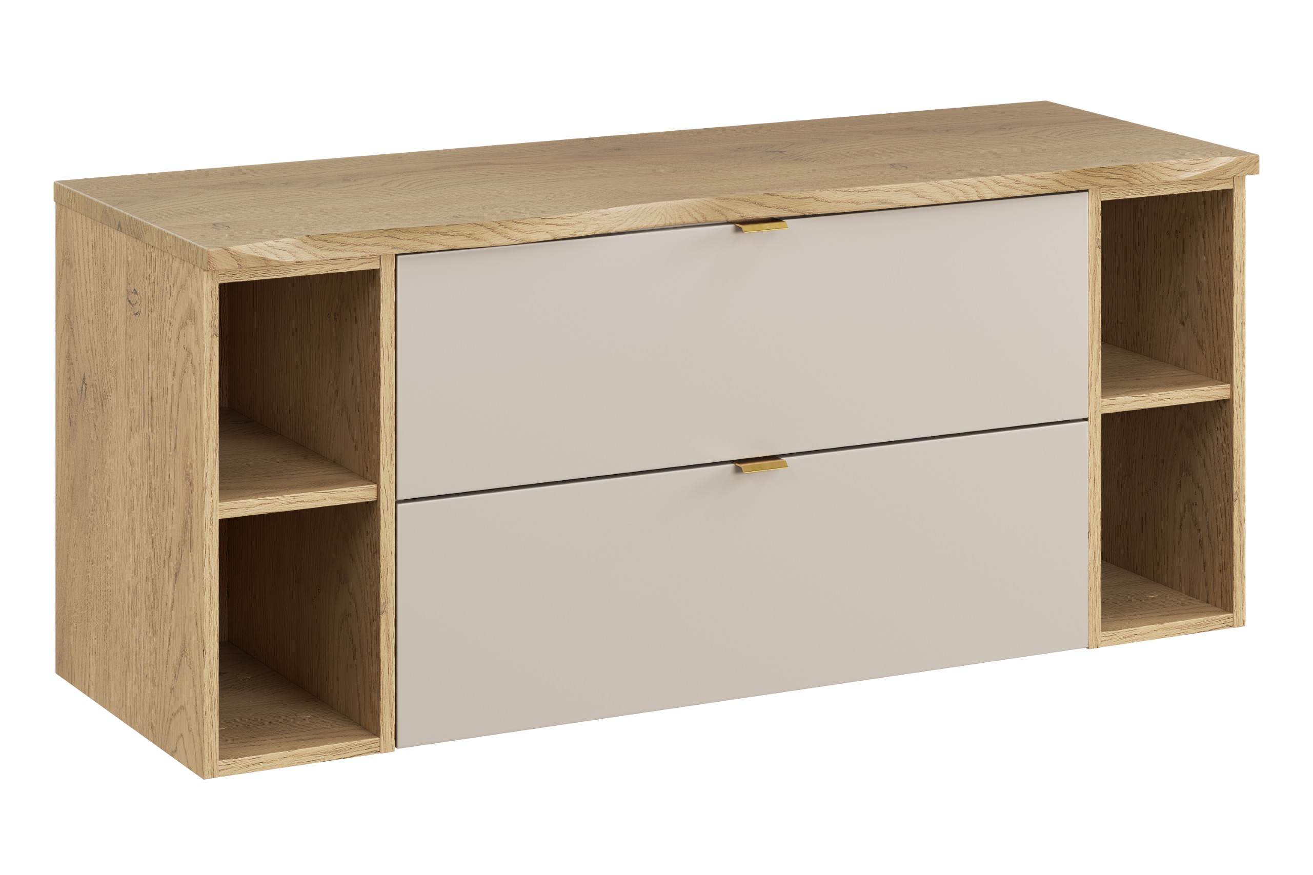 Comad Koupelnová skříňka pod deskové umyvadlo set Dalia Cashmere 120 kašmír/dub cremona