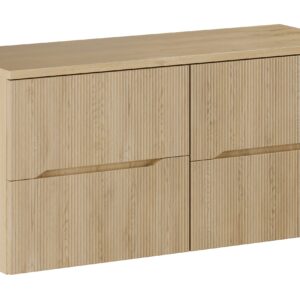 Comad Koupelnová skříňka pod deskové umyvadlo set Nordic Cremona 120 dub cremona