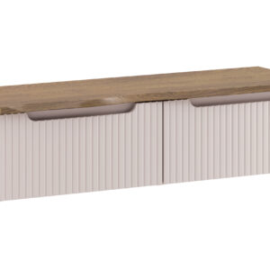 Comad Koupelnová skříňka pod deskové umyvadlo set Nova Cashmere 120 kašmír/dub cassela
