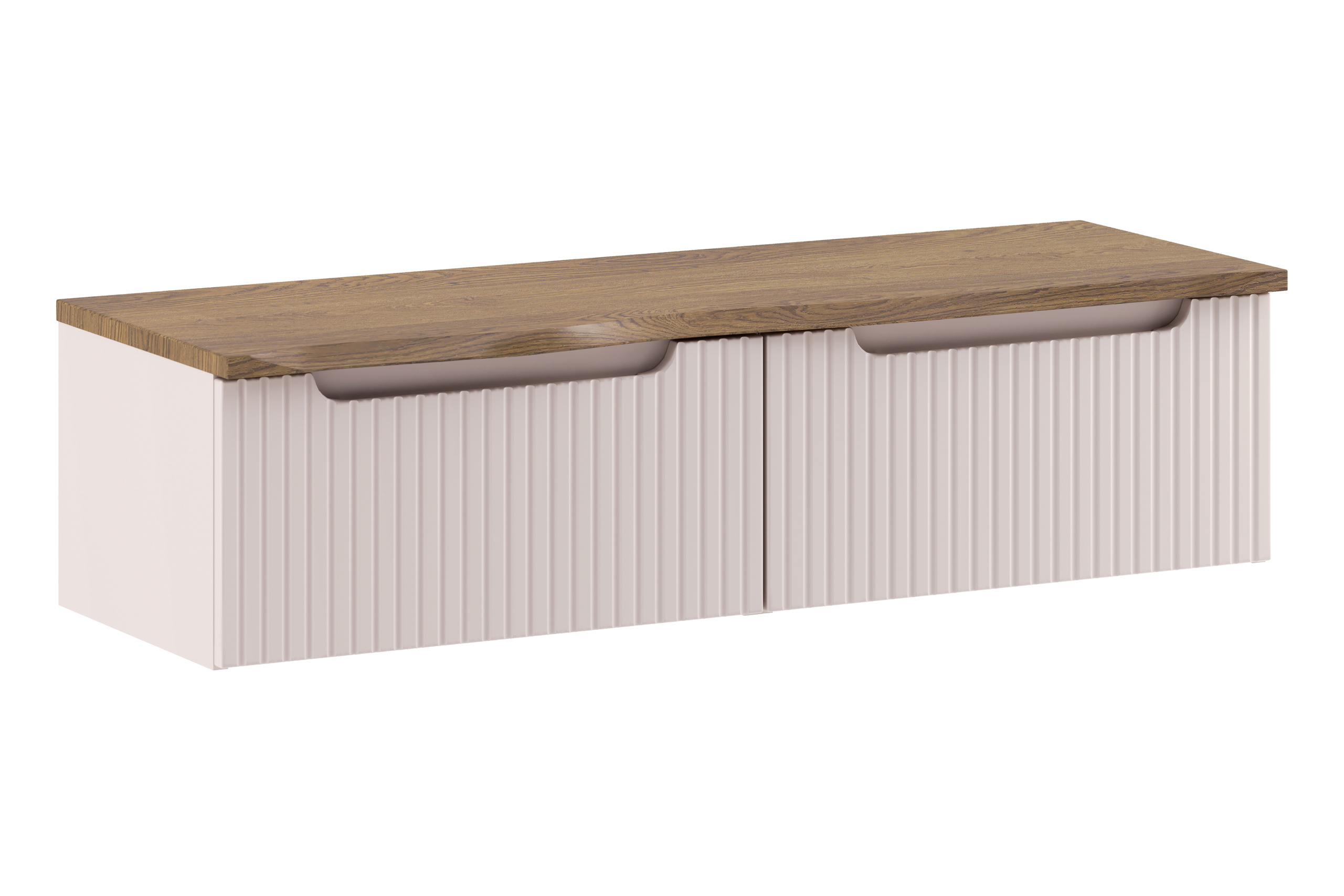 Comad Koupelnová skříňka pod deskové umyvadlo set Nova Cashmere 120 kašmír/dub cassela