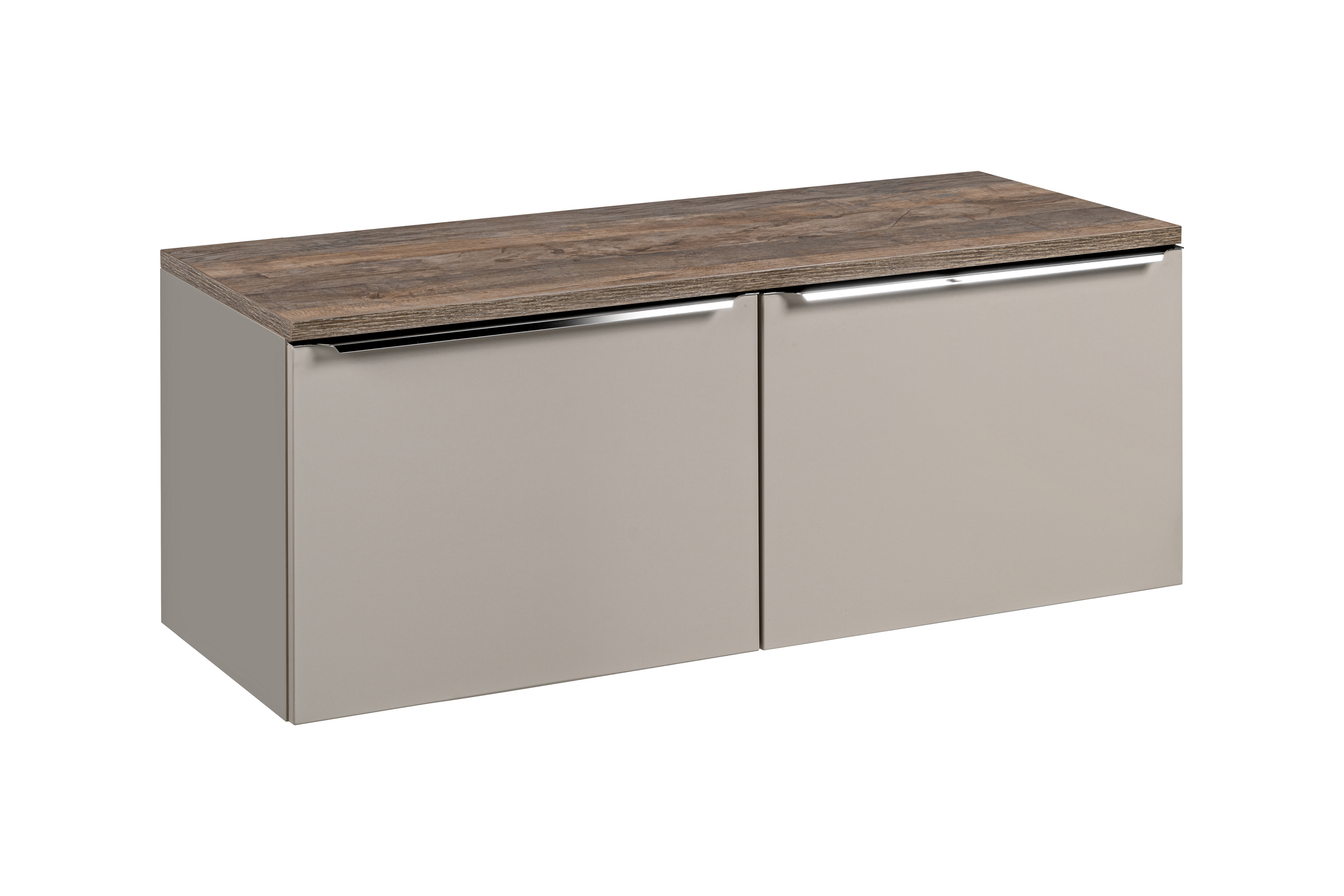 Comad Koupelnová skříňka pod deskové umyvadlo set Santa Fe Taupe 120 šedohnědá/dub santa fe