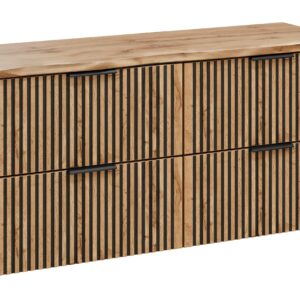 Comad Koupelnová skříňka pod deskové umyvadlo set Xilo 120 šedá/dub wotan