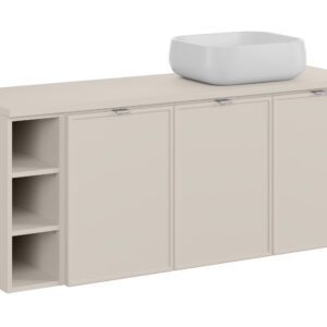 Comad Koupelnová skříňka s deskovým umyvadlem Bella Cashmere 140 kašmír