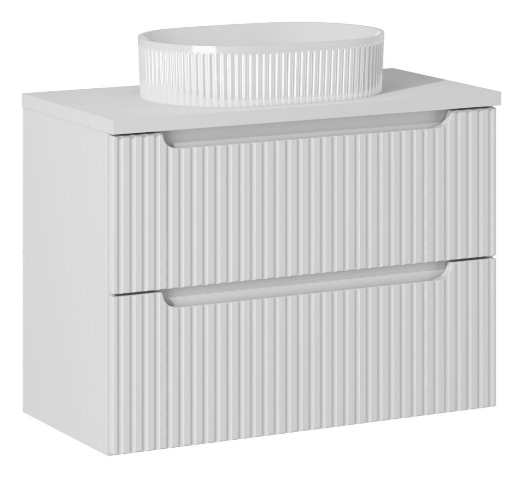 Comad Koupelnová skříňka s deskovým umyvadlem Nova White 80 bílá