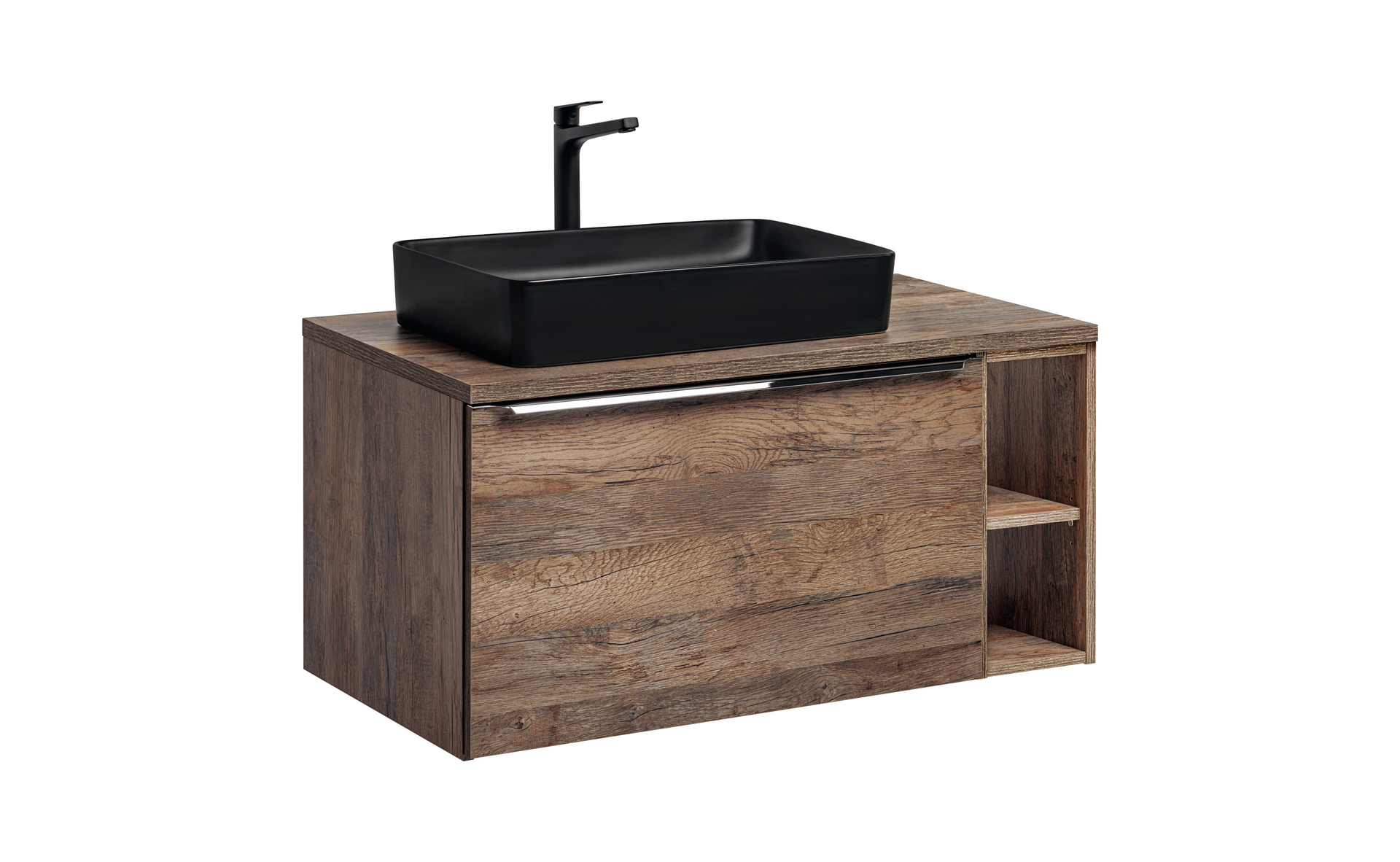 Comad Koupelnová skříňka s deskovým umyvadlem set dub Santa Fe Oak 100 dub santa fe