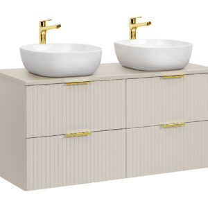 Comad Koupelnová skříňka s deskovými umyvadly set Adel Cashmere 120 kašmír