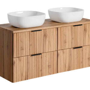Comad Koupelnová skříňka s deskovými umyvadly set Adel Oak 120 dub wotan