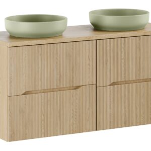 Comad Koupelnová skříňka s deskovými umyvadly set Nordic Cremona 120 dub cremona