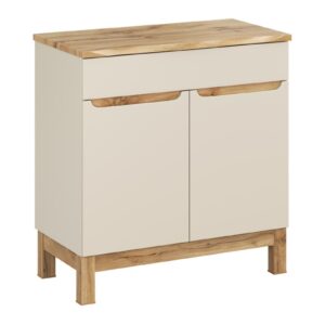 Comad Skříňka pod umyvadlo Bali Nature s deskou 80 cm kašmírová/dub wotan