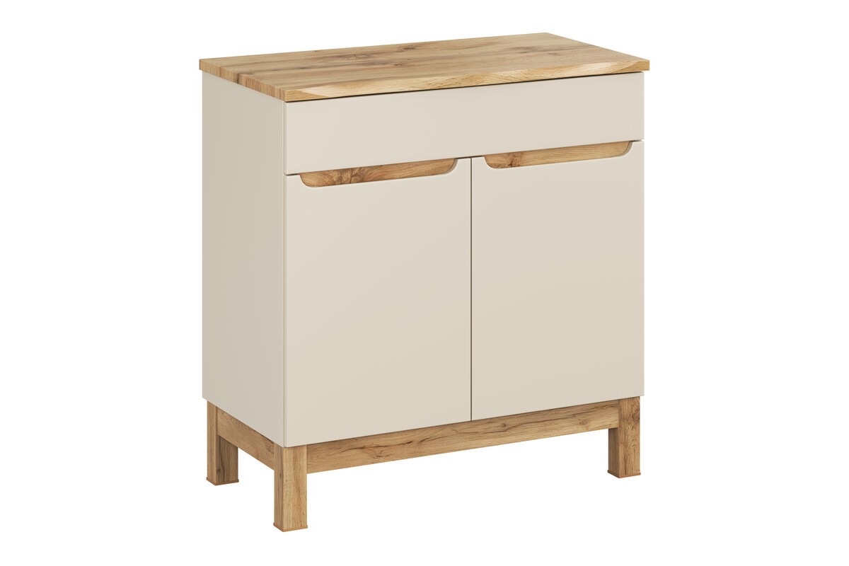 Comad Skříňka pod umyvadlo Bali Nature s deskou 80 cm kašmírová/dub wotan