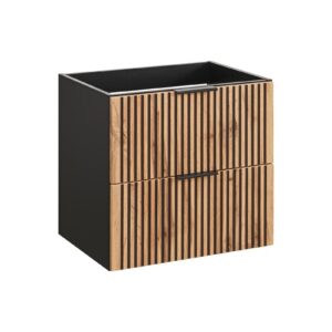 Comad Skříňka pod umyvadlo Casad 60 cm černá/dub wotan