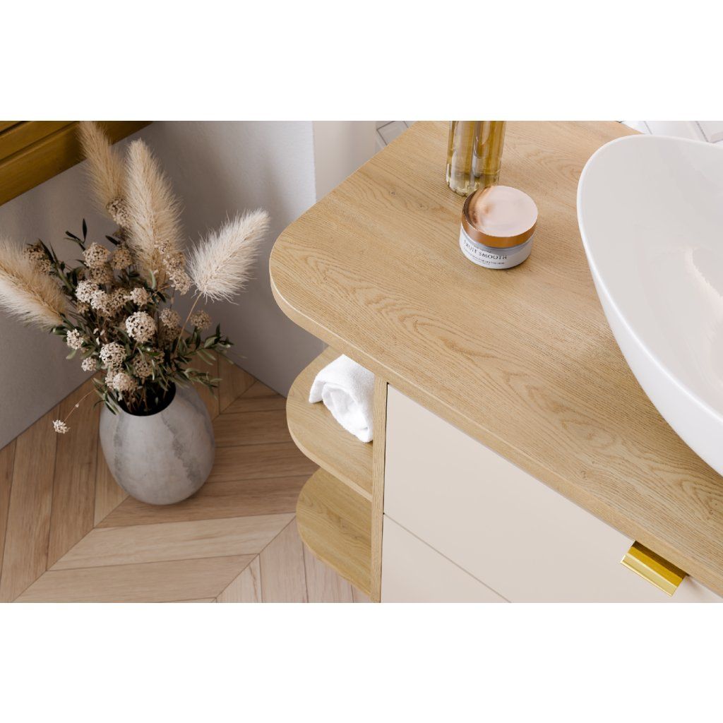 Comad Spodní rozšiřovací díl pro umyvadlové skříňky Dalia Cashmere 20 dub cremona - Obrázek 2