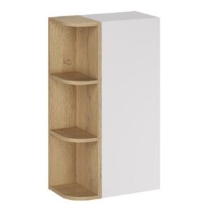 Comad Závěsná koupelnová skříňka Aster 45 cm bílá/dub cremona